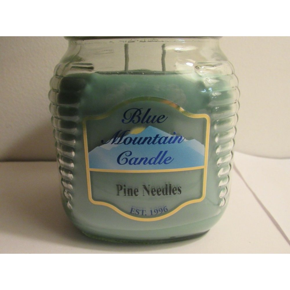 Pine Needle Christmas Candle | Blue Mountain | Double Wick 24 oz Large 150 Hr